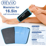 1 x RAW Customer Returns REVIX Calf and Shin Gel Cooling Pads for Injuries, Reusable Ice Pack for the Leg, Cold Compression Sleeve for Swelling, Bruises and Sprains 1 Pack  - RRP €26.82