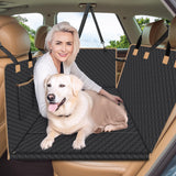 1 x Brand New Lekespring Dog Car Seat Cover Back Seat with Solid Wood Board, Abrasion-Resistant, Scratch-Resistant and Waterproof Dog Car Cover - Suitable for All Types of Cars - Black - RRP €78.48