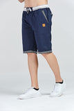 1 x RAW Customer Returns HCSS Shorts Men s Bermuda Shorts Men s Summer Chino Shorts Cotton Elastic with Drawstring Navy Blue-L  - RRP €33.98