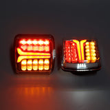 1 x RAW Customer Returns Qiping 12V Magnetic Wireless LED Trailer Tail Lights Kit for Car Trailers, Caravans, Agricultural Vehicles, Campers - Rechargeable, Waterproof, with E-mark - RRP €99.99