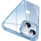 1 x RAW Customer Returns CASEKOO Crystal Clear for iPhone 15 Case, Never Yellowing Indestructible Military Grade Protection Shockproof Scratch-Resistant Protective Case Thin Cell Phone Case Transparent Case - Light Blue - RRP €20.16