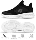 1 x RAW Customer Returns Giniros Sports Gym Shoes Sneakers Women Running Shoes Gymnastics Women Running Walking Trekking Tennis Outdoor Fitness Work Lightweight Breathable Casual Comfortable Jogging Shoes Black White 39 - RRP €28.27