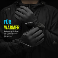 1 x RAW Customer Returns OZERO Touchscreen Winter Gloves Waterproof Warm Gloves Windproof Cycling Gloves Black Thermal Gloves for Men Women - RRP €16.13