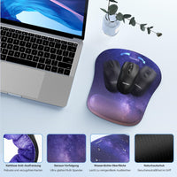 1 x RAW Customer Returns TECKNET mouse pad with hand rest, gel cushion mouse pad and ergonomic memory foam keyboard wrist rest set, waterproof mouse pad for computer and laptop - RRP €18.14