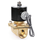 1 x RAW Customer Returns US Solid 3 4 G 24V DC Brass Solenoid Valve Direct Operated for Water Air Gas Oil NC Brass Solenoid Valve - RRP €38.89