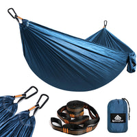 1 x RAW Customer Returns NatureFun Ultra Light Hammock for Travel and Camping 300kg Load Capacity,Breathable, Quick Dry Parachute Nylon 2 x Premium Carabiners, 2 x Nylon Straps Included - RRP €21.99