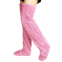 3 x Brand New YODITI Plush Overknee Socks Fluffy Women s Stockings Cuffs Teddy Long Leg Warmers Winter Warm Sleeping Socks - Women s Winter Socks Knee Highs for Sleeping at Home - RRP €59.97