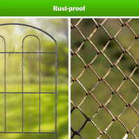 1 x RAW Customer Returns LIANTRAL Decorative Garden Fence, 28 Pack 24 H x 30 L Rustproof Metal Wire Fence Border Animal Barrier Flower Edging for Landscape Patio Yard Outdoor Arched - RRP €70.58