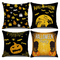 13 x Brand New Simllyda Halloween Decorative Pillowcases, Happy Halloween Cushion Cover Cotton Linen 45 x 45 cm for Bedroom Sofa Living Room - RRP €265.2