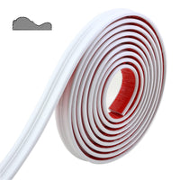 1 x RAW Customer Returns Gaahing Wall Moulding Strip Chair Rail Peel and Stick Self Adhesive Trim Strip DIY Home Decor on Cabinet Door Mirror Frame 5m x 32mm White - RRP €39.53