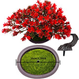 1 x RAW Customer Returns Fycooler artificial bonsai lifelike artificial plant artificial tree bonsai cedar pine podocarpus plastic plant artificial plant with artificial moss planter in black for bathroom decoration desktop office windowsill - RRP €15.1