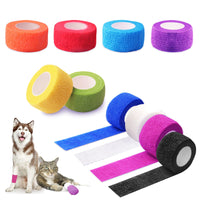 2 x Brand New  Pet Self-Adhesive Bandage, 10 Rolls Elastic Cohesive Bandage for Dogs, Cats, Horses, Sports, Veterinary and Outdoor Activities - RRP €45.6