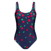 1 x RAW Customer Returns Dedoles one-piece swimsuit women s recycled polyamide swimwear many fun designs oriental sea mandala flamingo cherries, color seductive cherries, size M - RRP €35.28