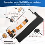 1 x RAW Customer Returns TGHongKy Display for Samsung Galaxy A14 4G SM-A145P A145R 2023 Screen Replacement Galaxy A14 4G LCD Replacement Sensor Glass Touch Screen Digitizer Panel Assembly with Repair Tools - Black  - RRP €25.99