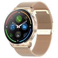 1 x RAW Customer Returns Smartwatch Women with Phone Function Watch Round Rose Gold 360 360 Resolution IP67 Waterproof Heart Rate SpO2 Blood Pressure Measurement 20 Sports Modes APP Notification Reminder Compatible with iPhone Android - RRP €67.99