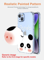 1 x Brand New LACAE Transparent Beautiful Mobile Phone Case for Samsung Galaxy S23 Ultra 5G, Soft Clear Colorful TPU Case, Stylish, Good-Looking Protective Case Has Pretty Giant Panda Decorated - RRP €11.26