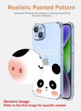 8 x Brand New LACAE Transparent Case for Samsung Galaxy A34, Colorful and Clear Soft TPU Phone Cover, Stylish Case with Cute Giant Panda Decorated - RRP €95.84