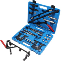 1 x RAW Customer Returns CCLIFE 25-piece universal pneumatic valve spring compressor for 8, 16 or 24 valves, valve stem seal assembly tool with pliers - RRP €55.87