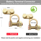 1 x RAW Customer Returns Battery Clamps Terminals Battery Clamps 12V 24V Battery Connectors 1 Pair - RRP €8.99