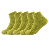 1 x Brand New LERTREEUK 5 Pairs Women s Fleece Socks Green  - RRP €22.8