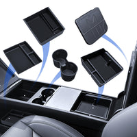 1 x RAW Customer Returns LANTU 5 Pcs Accessories for Tesla Model 3 2024 Center Console Organizer, Silicone Organizer Tray, Armrest Storage Box, Hidden Box and Cup Holder Tesla Model 3 2024 Highland Accessories - RRP €59.99