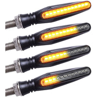 1 x RAW Customer Returns FEZZ LED indicators motorcycle E-approved universal LED indicators daytime running light motorcycle indicators motorcycle LED running light, amber 4 pieces  - RRP €19.99