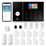 1 x RAW Customer Returns Clouree 4G Smart Home Security Alarm Kit, WiFi Home Alarm System with Siren, Wireless PIR Motion Sensor, Remote Controls, Door Window Sensor, Support SMS Push - RRP €139.9