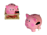 1 x RAW Customer Returns Out of the blue 78 4011 - Ceramic Piggy Bank, XXL, pink - RRP €17.23