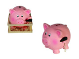 1 x RAW Customer Returns Out of the blue 78 4011 - Ceramic Piggy Bank, XXL, pink - RRP €17.23