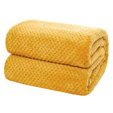 1 x RAW Customer Returns MIULEE Cuddly Blanket Granulate Fleece Blanket Flannel Blanket Soft Fluffy Plain Blankets Couch Blanket Sofa Blanket Blanket for Bed Sofa Bedroom Office, 170x210 cm Golden - RRP €32.71