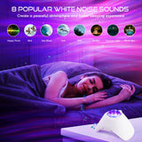 1 x RAW Customer Returns LED starry sky projector children adults, galaxy projector night light, northern lights galaxy projector with Bluetooth speakers and white noise, bedroom ceiling star projector lamp - RRP €30.48