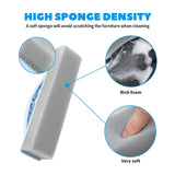 1 x Brand New Cleaning Brush Sponge Foldable Scrubbing Brush Cleaning Sponge - Multifunctional Brush for Cleaning Bathroom, Kitchen, Scrubbing Brush Pool Brush Swimming Pool with Handle, 2 Pieces - RRP €12.95