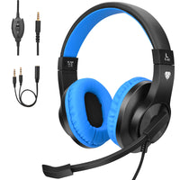 1 x RAW Customer Returns BlueFire Gaming Headset Compatible with Xbox One, Nintendo Switch, PC, Laptop, Tablet, Mobile Phone Blue, Green, Pink Blue - RRP €15.17