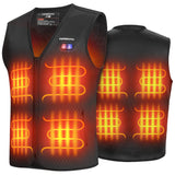 1 x RAW Customer Returns KEMIMOTO Heated Vest for Men, Washable Thermal Vest with 8 Heater Places, 2 Controllers, USB Rechargeable for Skiing, Fishing, Hunting, Motorcycle, Camping No Battery  - RRP €59.5