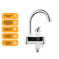 1 x RAW Customer Returns HOGART Electric Tap with Instantaneous Water Heater 230v for Kitchen, Garden, Bathroom, Caravan, Camping, Smart Heater, Tap with Instant Water Heater, Hot Water Tap, Kitchen Tap, Water Boiler - RRP €39.32