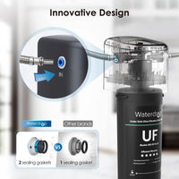 1 x RAW Customer Returns Waterdrop 10UA-UF Under Sink Water Filter System Ultra Undercounter 0.01 Micron, Reduces Chlorine, Lead, Fluoride, Bad Taste and Odor, High Capacity 30000 Liters - RRP €83.59