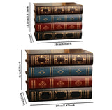 2 x RAW Customer Returns Pack of 2 False Book Box Vintage Storage Book Jewelery Storage Packaging Study Book Ornaments Wood Antique Classic Decorative False Book - RRP €57.98