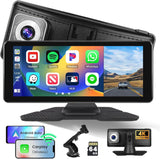 1 x RAW Customer Returns Hikity Wireless Carplay with 4k Dashcam, 6.86 inch Screen Android Auto Car Radio with Rear View Camera, Sat Nav, Bluetooth Handsfree, FM Transmitter, AUX, Airplay - RRP €90.74