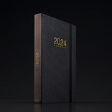 16 x Brand New TDOLISSTE - Calendar 2024 appointment planner, A5 agenda book calendar 366-page daily plan and 24-page monthly plan, pen loop and inner pocket, hardcover cover black - RRP €241.92