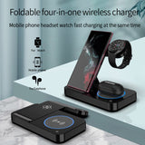 1 x RAW Customer Returns 3 in 1 wireless charger foldable, fast wireless charging for Samsung Watch 4 3 Active 2, wireless charger for Galaxy Z Flip Z Fold S22 Ultra Note 20 Ultra, Galaxy Buds Pro  - RRP €27.35