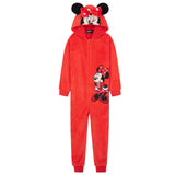 1 x RAW Customer Returns Disney Stitch Onesie Girls, Cuddly Warm Onesie Pajamas Children, Baby Yoda Gifts for Girls Christmas Red Minnie, 2-3 Years  - RRP €34.93