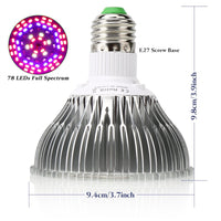 1 x RAW Customer Returns Esbaybulbs Plant Growth Lamps E27 50W Greenhouse Grow Light Spotlight for Growth Cultivation Plants Indoor Full Spectrum Plant Lights - RRP €21.99