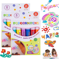 1 x RAW Customer Returns Lamvpiny 2 Boxes Magic Popcorn Pens,Magic Puffy Pens,DIY Bubble Popcorn Drawing Pens,Bubble Popcorn Drawing Pens for Greeting Birthday,Puffy Embellish Decorate Graffiti Stationery - RRP €11.09