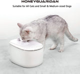 1 x RAW Customer Returns honeyguaridan automatic smart pet cat fountain with infrared detection, pet drinking fountain designed for dogs and cats - a pack of 2 carbon filters - RRP €43.36