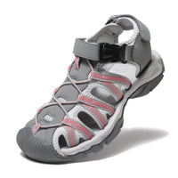 1 x RAW Customer Returns Women s Sports Sandals Trekking Sandals Closed Outdoor Hiking Sandals Summer Lightweight Shoes Ladies Sandals for Sports Beach Water Sports Greypink 40 - RRP €40.84