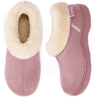 1 x RAW Customer Returns EverFoams Women s Micro Suede Fluffy Plush Lined Slippers with Cozy Memory Foam Rose 38 39 EU - RRP €27.22