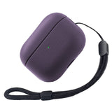 1 x RAW Customer Returns Teyomi TPU Case for AirPods Pro 2nd Generation, Protective Case for Apple Airpods Pro 2 with Hand Strap, Leather Touch Design Airpods Pro 2 Case Purple  - RRP €9.99