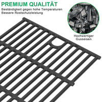 1 x RAW Customer Returns WELL GRILL Universal cast iron grill grate set for tepro 3 4 burner gas grill, cast iron grill accessories for tepro Mayfield Keansburg Hampton gas grill and charcoal grill, 29.1 x 40.8 cm - RRP €44.59