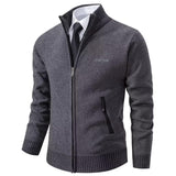 3 x Brand New Shuanghao Men s Knitted Jackets Cardigan Sweatshirt Sweater Pullover High Collar Stylish Norwegian Winter Warm Outdoor Thick Fleece Inside Knitted Leisure Sweater for Men Gray S - RRP €95.94