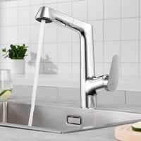 1 x RAW Customer Returns Auralum kitchen faucet, kitchen faucet with extendable shower, 360 rotating kitchen faucet, kitchen mixer tap with two water jet types, single lever sink faucet for kitchen - RRP €59.99